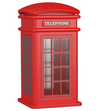 Cabine telefônica  3D Icon