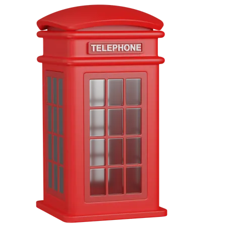 Cabine telefônica  3D Icon