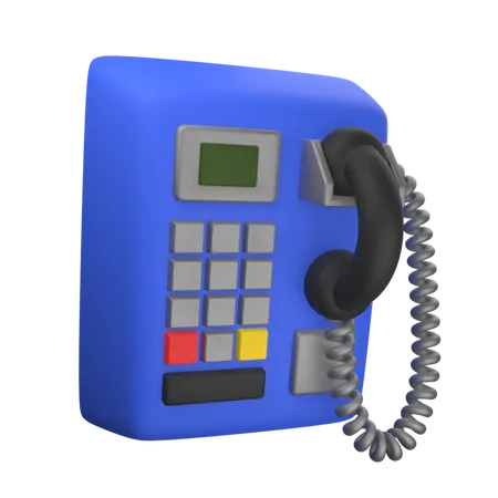 Cabine telefônica  3D Icon