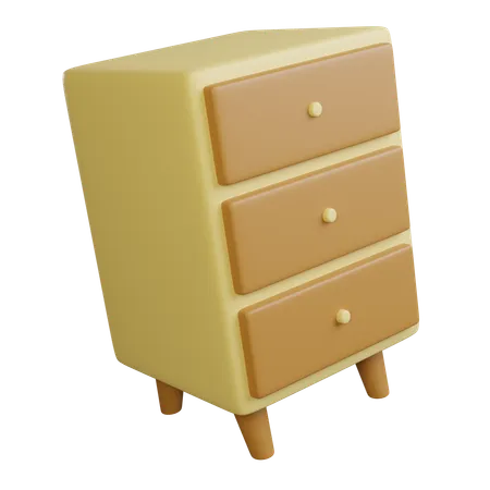 3 D Illustration Of Cabinet 3D Icon
