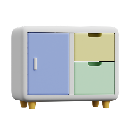 Cabinet Cupboard  3D Icon