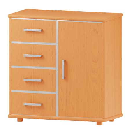 Cabinet Drawer  3D Icon