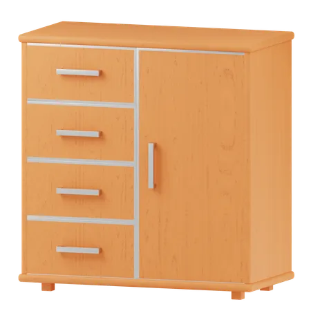 Cabinet Drawer  3D Icon