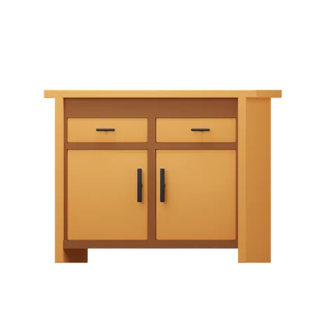 Cabinet simple 3D Icon