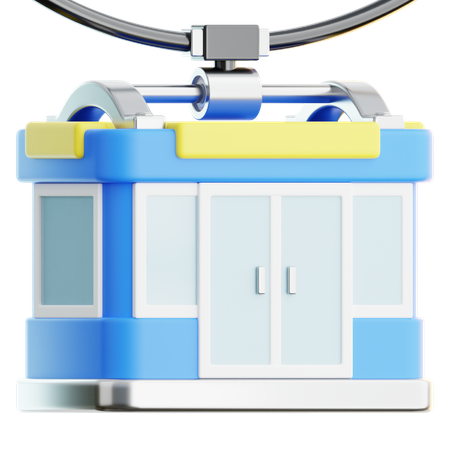 Cable Car  3D Icon