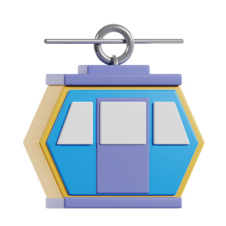 Cable Car  3D Icon