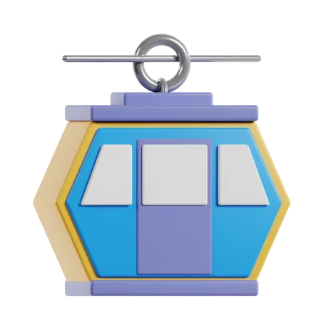 Cable Car  3D Icon