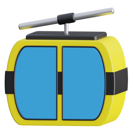 Cable Car  3D Icon