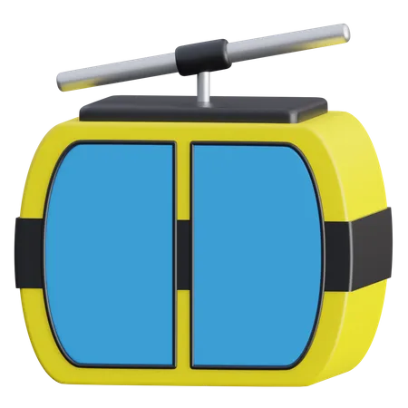 Cable Car  3D Icon