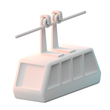 Cable Car  3D Icon