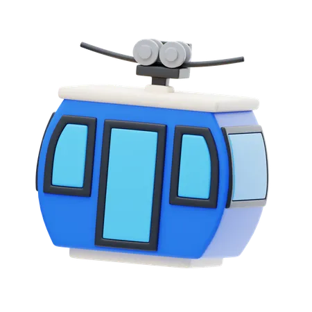 Cable Car  3D Icon