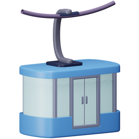 Cable Car  3D Icon