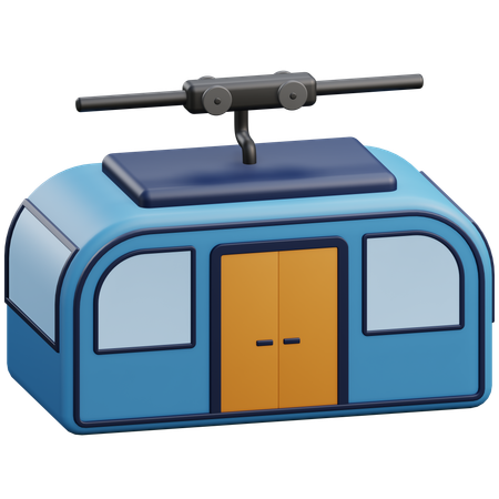 Cable Car  3D Icon