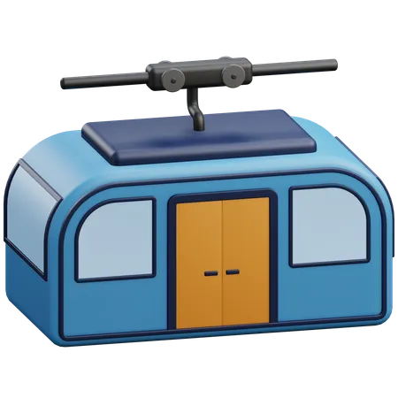 Cable Car  3D Icon