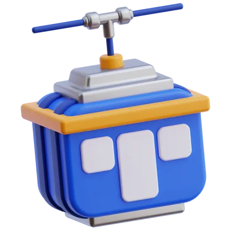 Cable Car  3D Icon