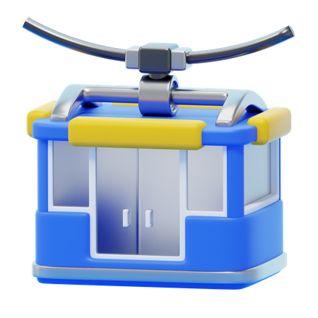 CABLE CAR  3D Icon