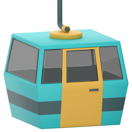 Cable Car  3D Icon