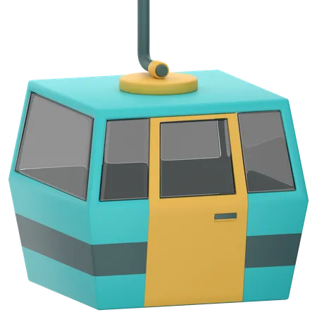 Cable Car  3D Icon