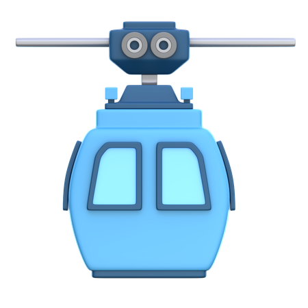 Cable Car  3D Icon