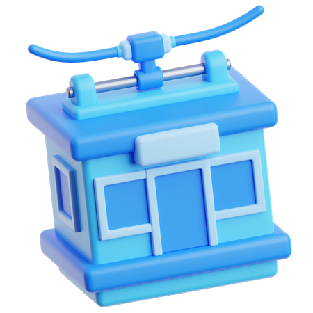 Cable Car  3D Icon