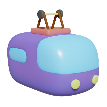 Cable Car  3D Icon