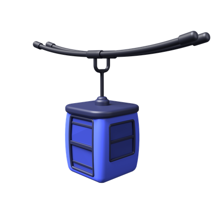 Cable Car  3D Icon