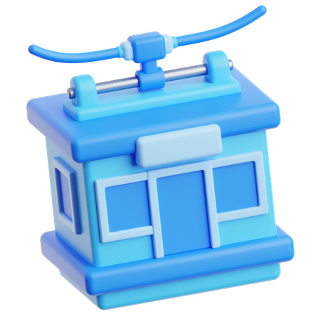 Cable Car  3D Icon