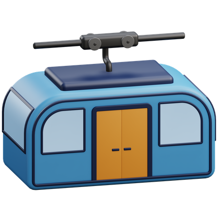 Cable Car 3D Icon