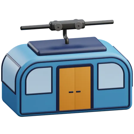 Cable Car 3D Icon