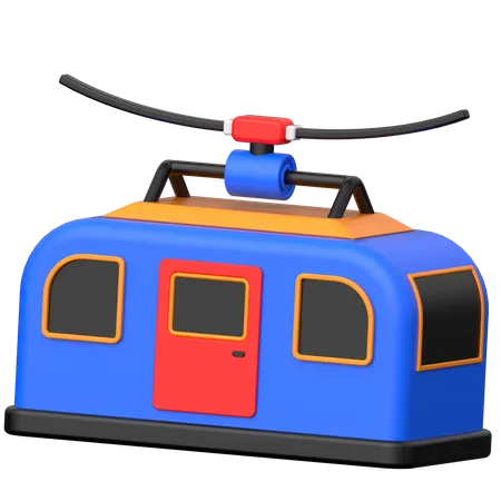 Cable car  3D Icon