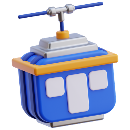 Cable Car  3D Icon