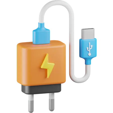 Cable de carga  3D Icon