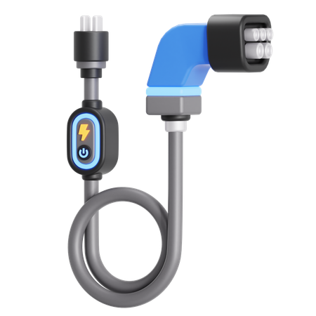 Cable de carga EV  3D Icon