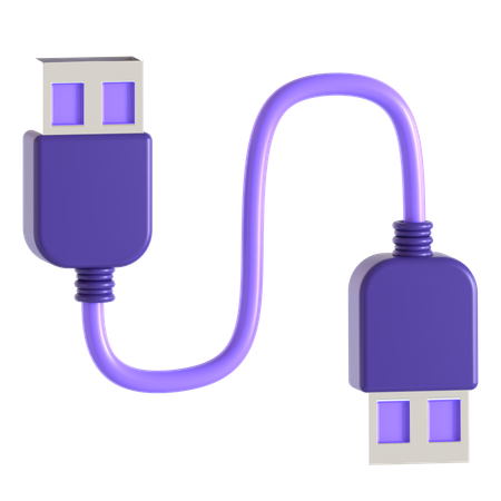 Cable de datos usb  3D Icon