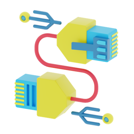 Câble réseau  3D Icon