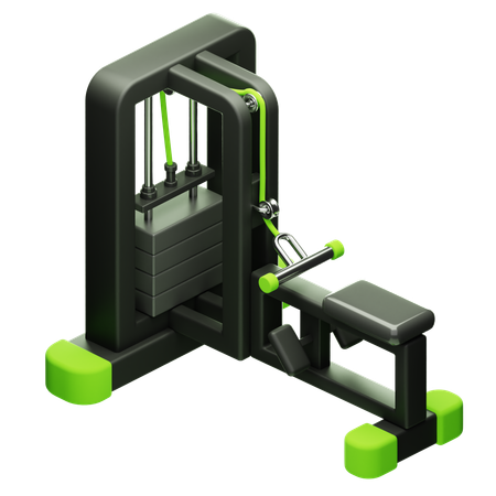 Cable Row  3D Icon