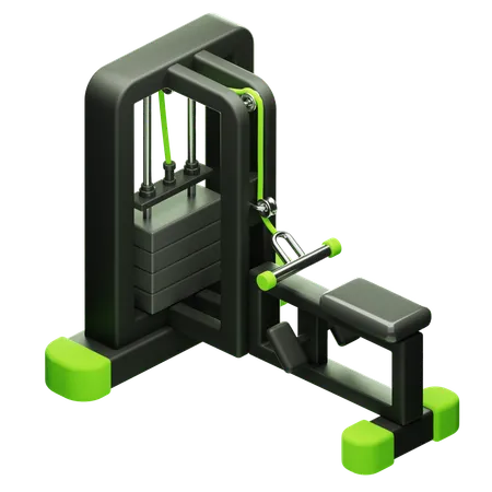 Cable Row  3D Icon