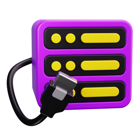 Cable de servidor  3D Icon