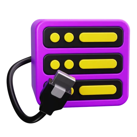 Cable de servidor  3D Icon