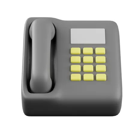 Téléphone par câble  3D Icon