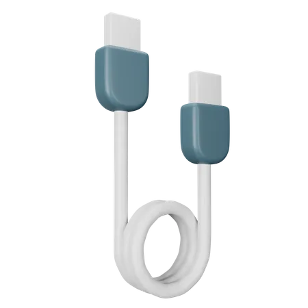 Cable USB  3D Icon