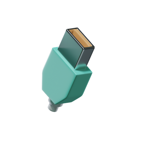 Cable Usb  3D Icon