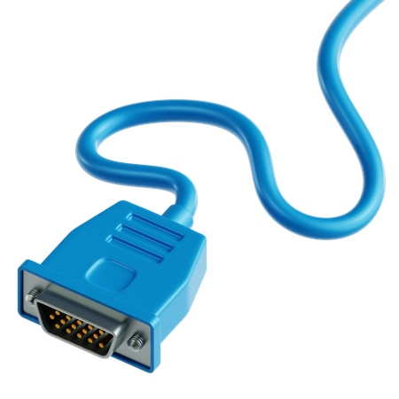 Cable vga  3D Icon