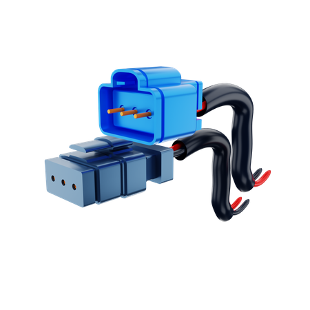 Cabo conector  3D Illustration