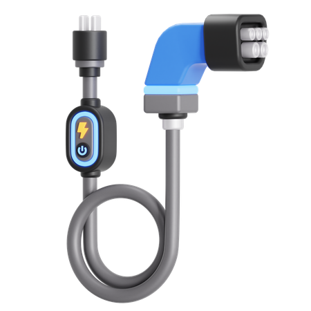 Cabo de carregamento ev  3D Icon