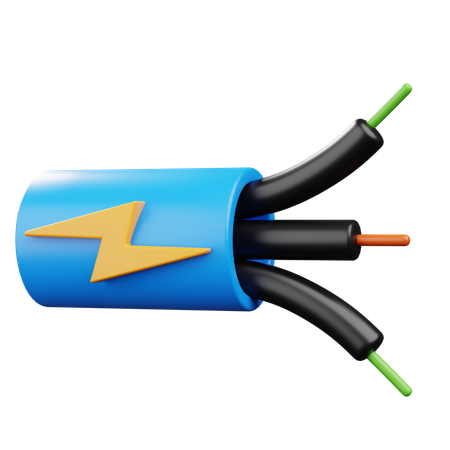 Cabo eletrico  3D Icon