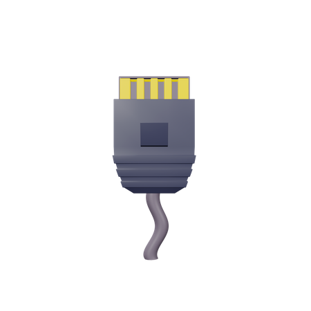 Cabo rj45  3D Illustration