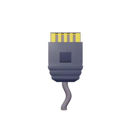 Cabo rj45  3D Illustration