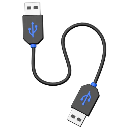 Cabo USB  3D Icon