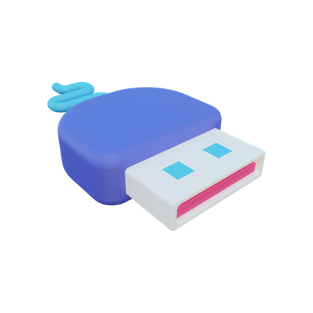 Cabo USB  3D Illustration